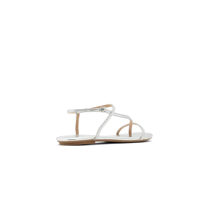 Twiggyy Women's Silver Sandals image number 1