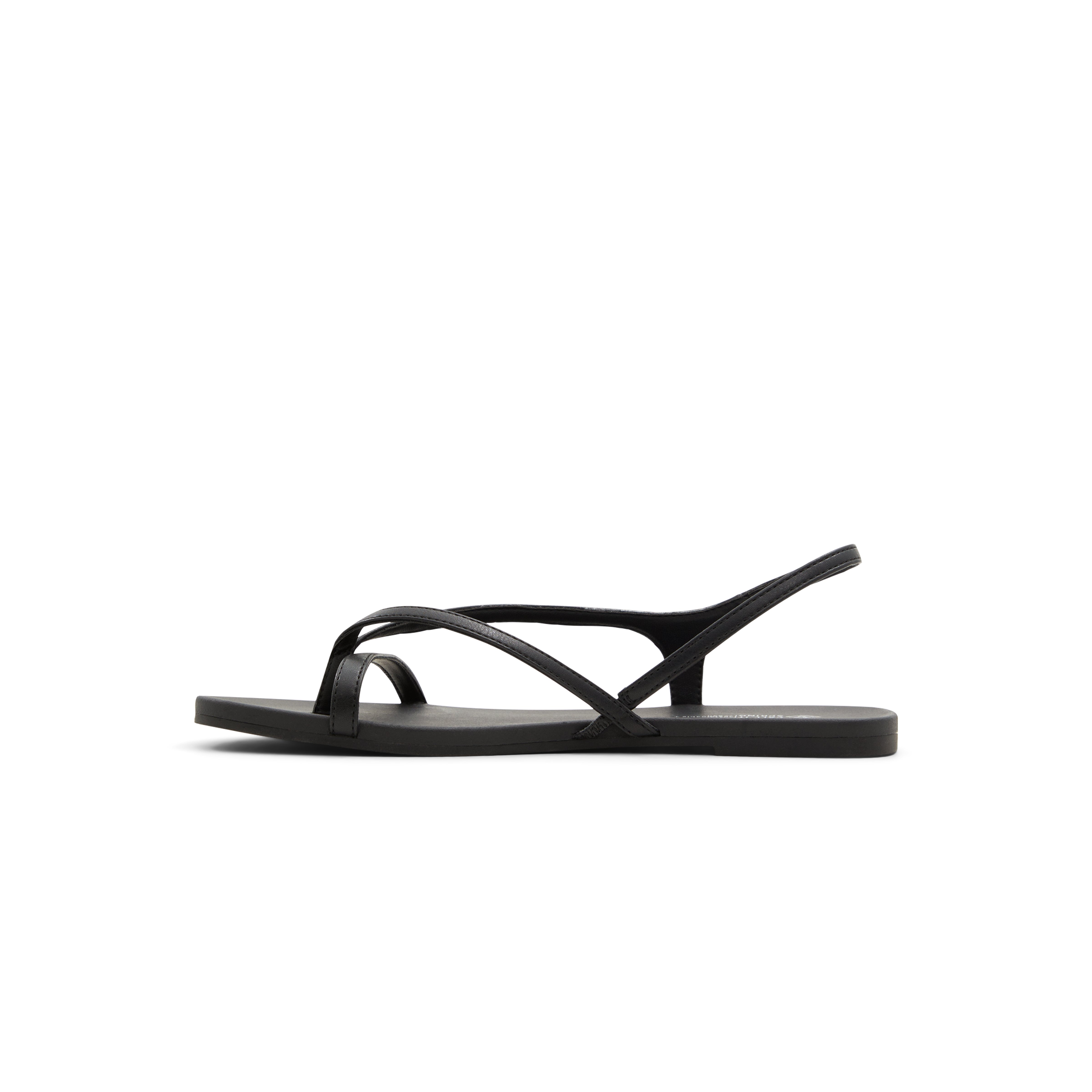 Montebello Women's Black Flat Sandals image number 3