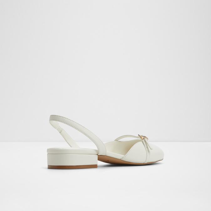 Flintstone-In Women's White Block Heel Shoes image number 2