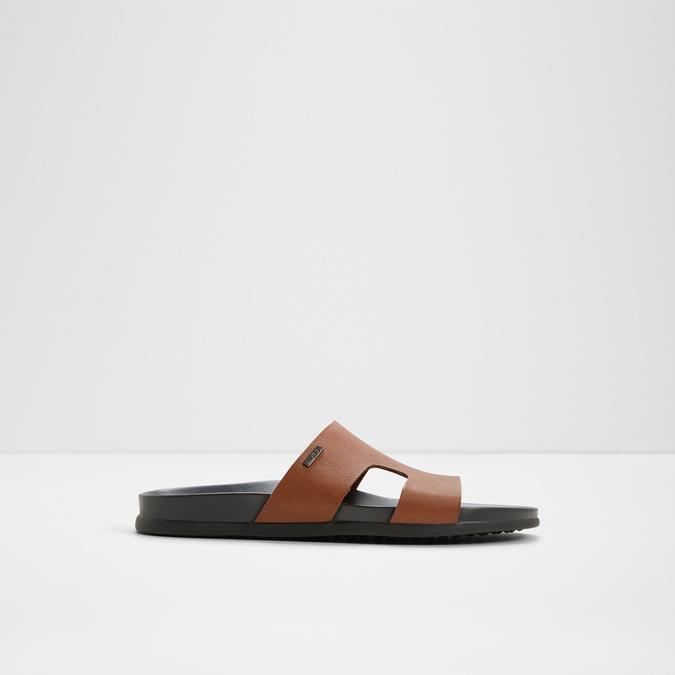 MONDI-INN Brown Men Single Strap Sandals