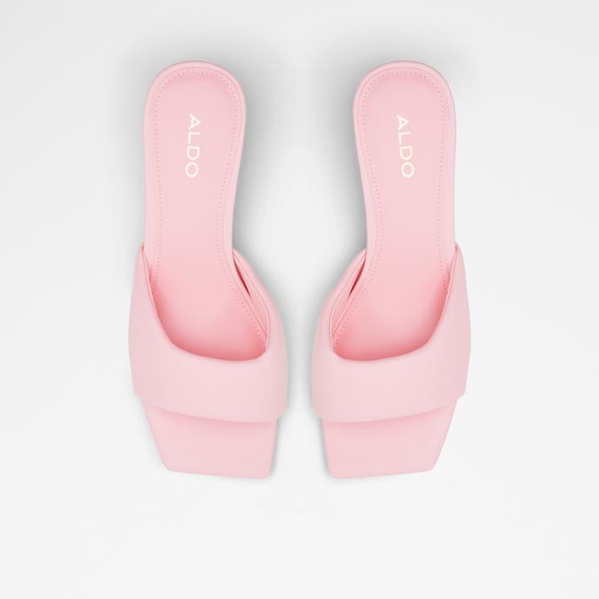 Aneka Women's Pink Block Heel Sandals