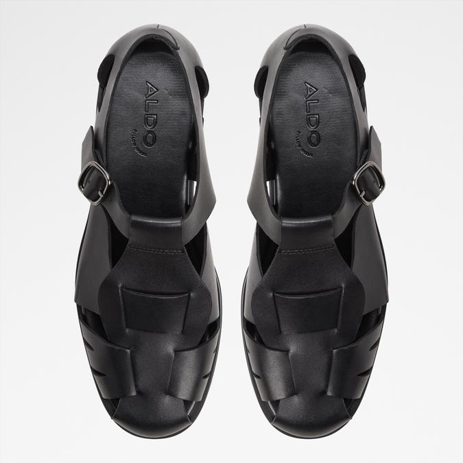 LANCINGA-IN Black Men Back Strap Sandals image number 5