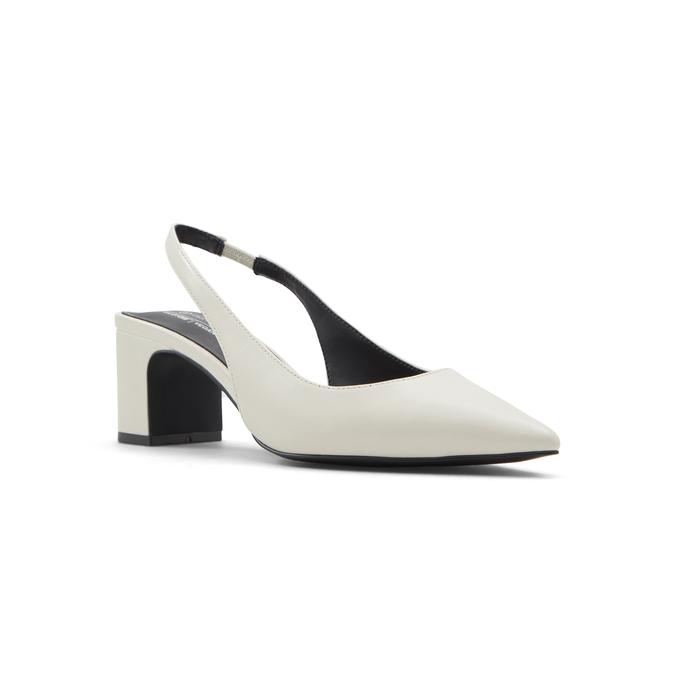 Call it Spring Rozalia Women's White Block Heel Shoes image number 4