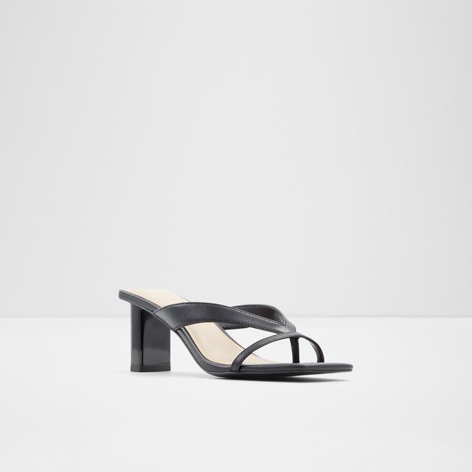 Loretta Women's Black Block Heel Sandal image number 3