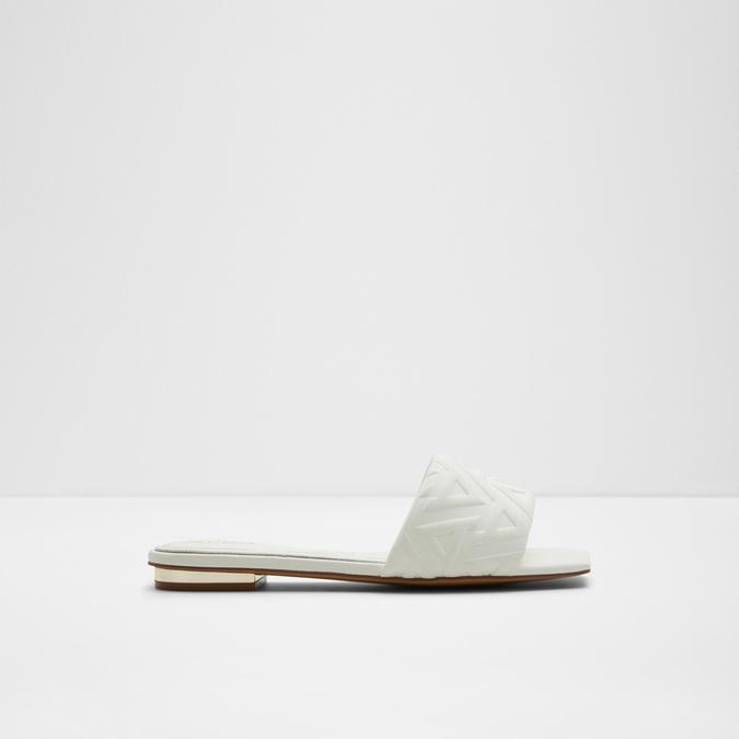 Cleony Women's White Flat Sandals
