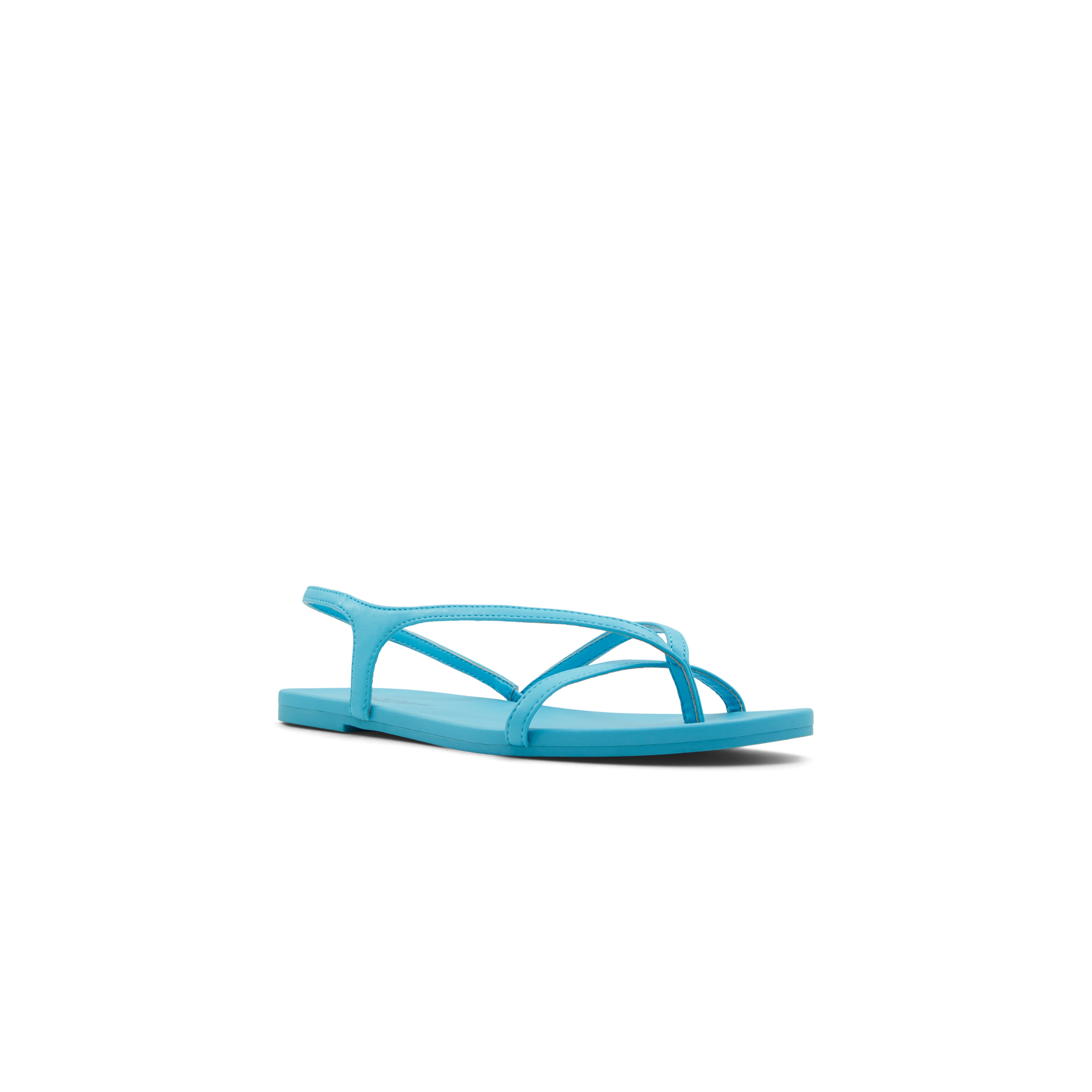 Montebello Women's Blue Flat Sandals image number 4