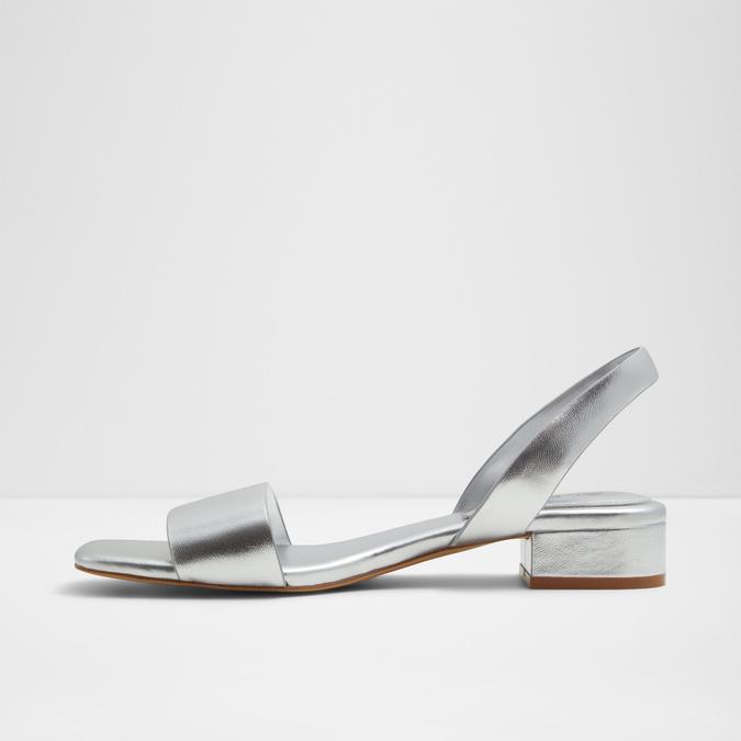 Dorenna Women's Silver Flat Sandals image number 3