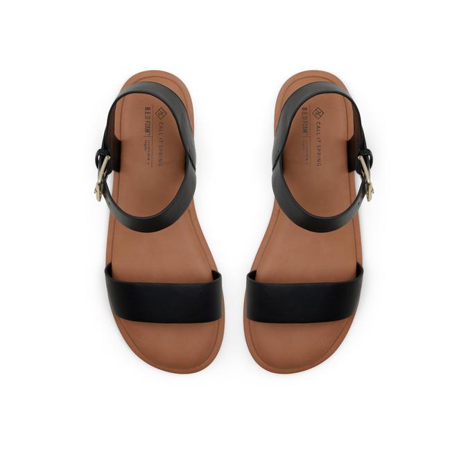 Morganne Women's Black Flat Sandals image number 1