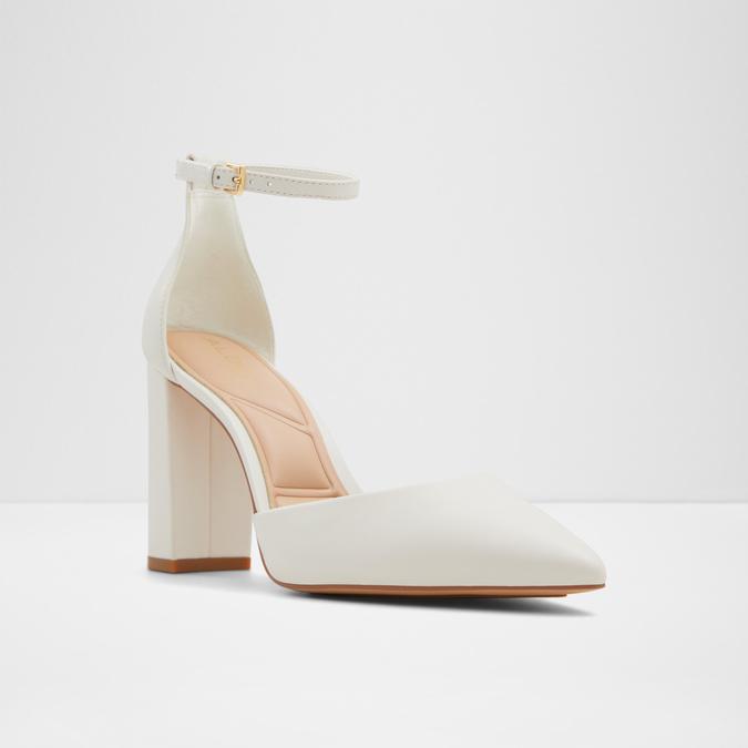 FAITH WHITE/BONE Women Block Heel Shoes image number 3