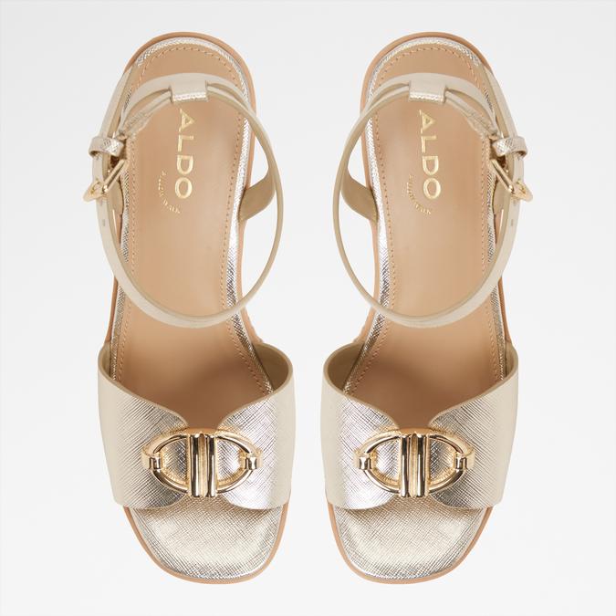 Droin-In Women's Gold Wedges