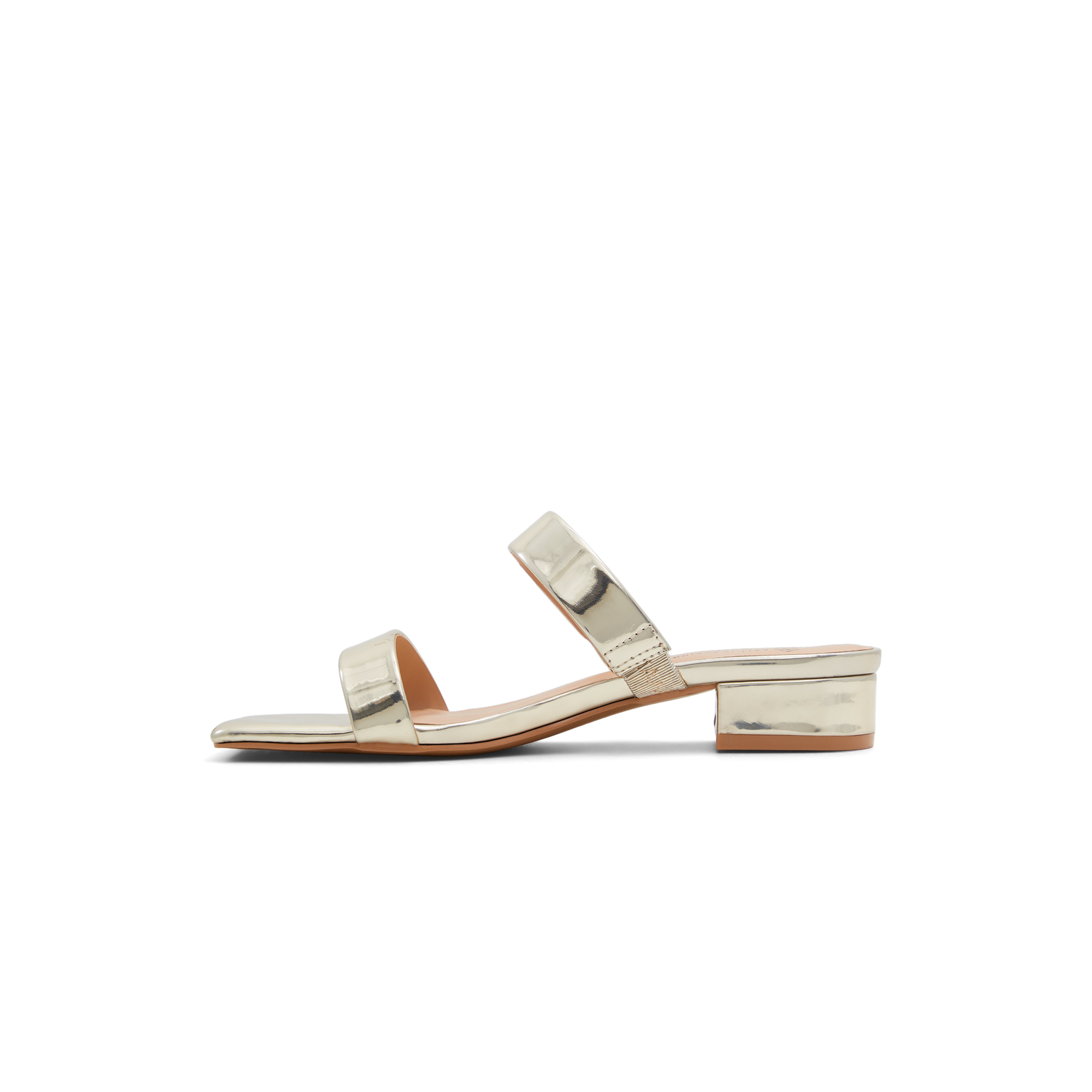 Clarra Women's Gold Block Heel Sandals image number 3