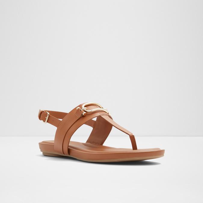 Adraynwan Women's Brown Flat Sandals image number 4