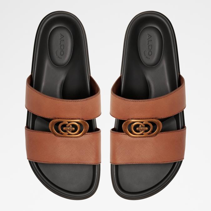 Reefside Men's Cognac Double Band Sandals