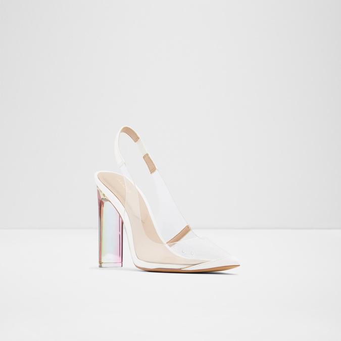 Feiwia Women's Clear Block Heel Shoes image number 3