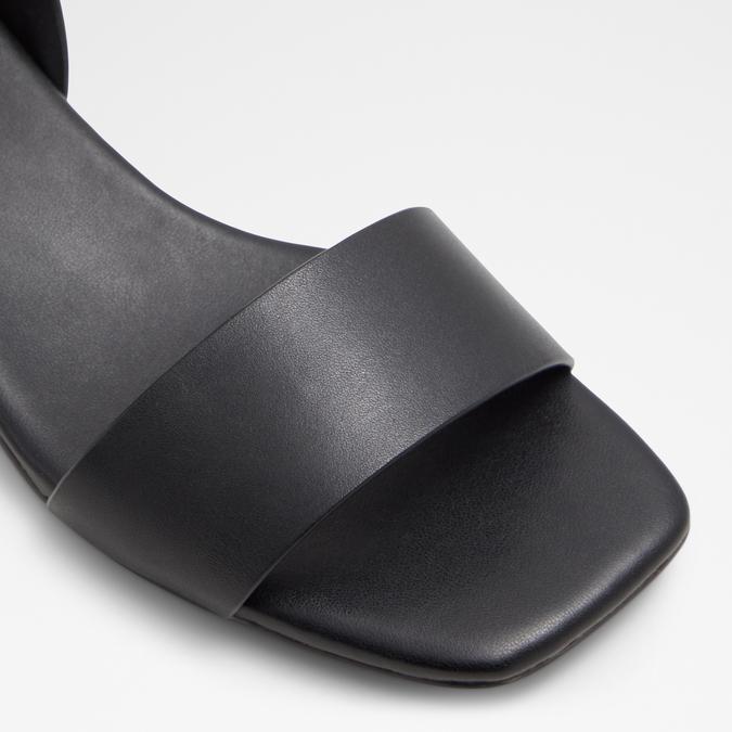 Dorenna Women's Black Flat Sandals image number 5
