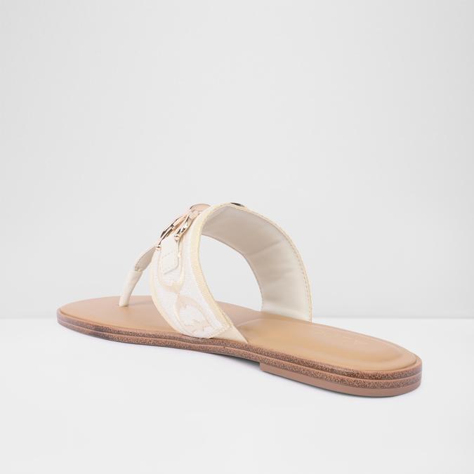 Coralynnaa-In Women's White Flat Sandals image number 2