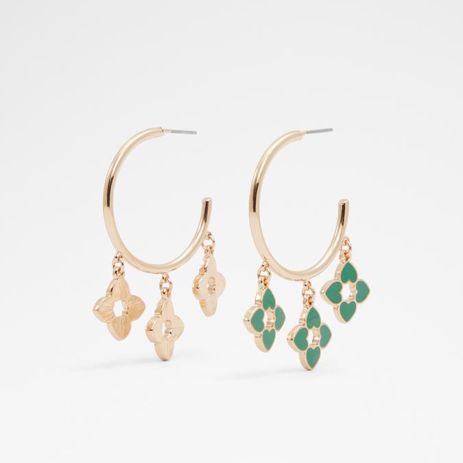 Zaligan Women Dark Green Earrings image number 0
