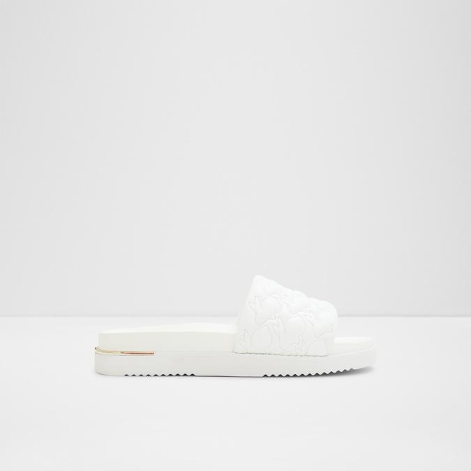 Hopslide Women's White Flat Sandals