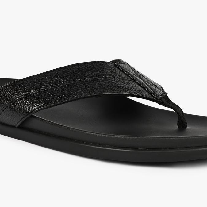 TRIBORD-IND Black Men Thong Sandals image number 4