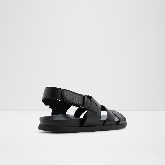 NUNOA Black Men Back Strap Sandals
