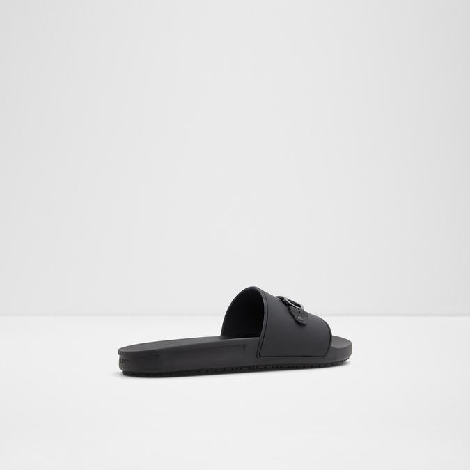 Loungeslide Men's Black Sandals image number 1