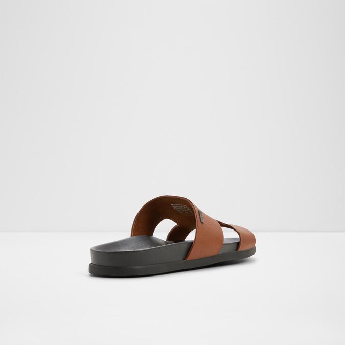 MONDI-INN Brown Men Single Strap Sandals