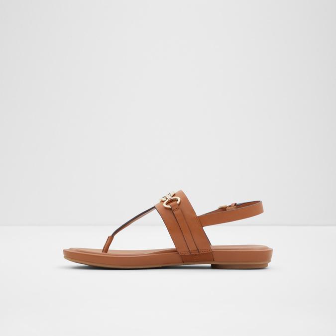 Deveteriel Women's Brown Flat Sandals image number 3