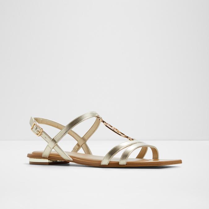 Glaoni-In Women's Gold Flat Sandals image number 4