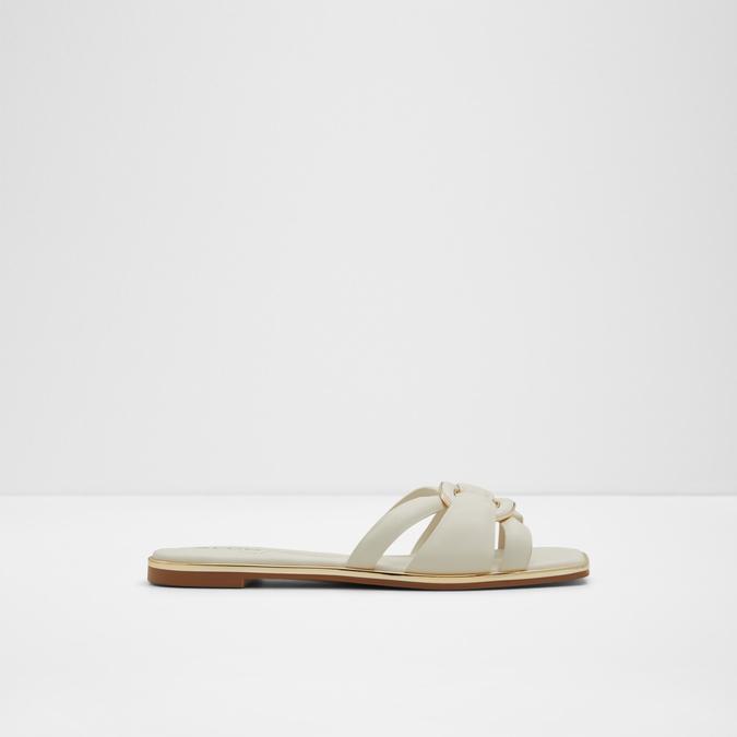 Yesenia Women's White Flat Sandals image number 0