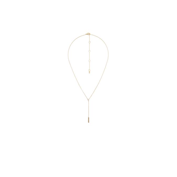 Pashenka Women's Clear On Gold Necklace