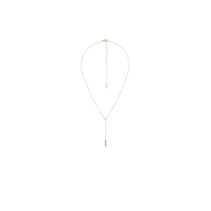 Pashenka Women's Clear On Gold Necklace image number 0