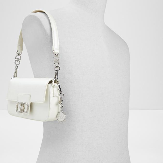 Shadia Women's White Shoulder Bag image number 3