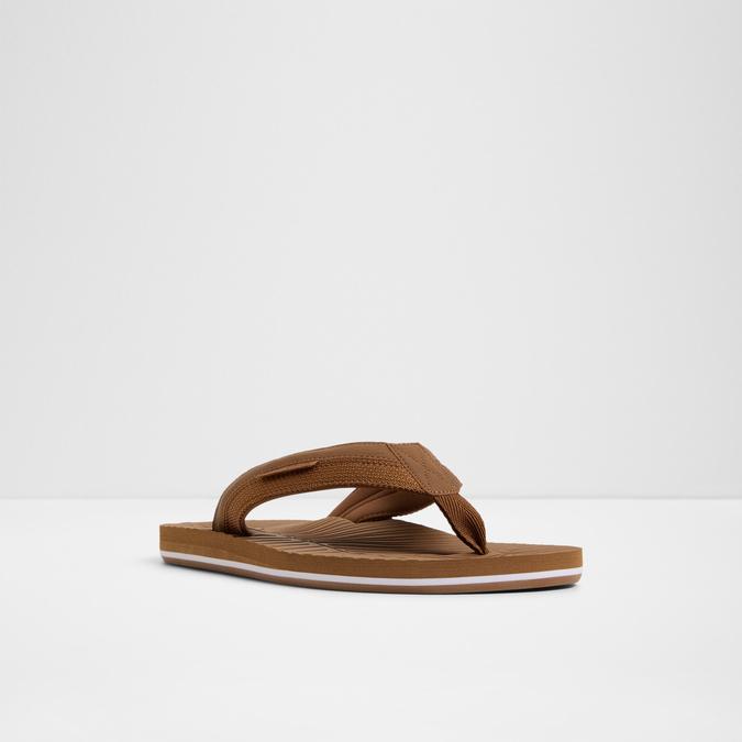 Kegana-In Men's Brown Thong Sandals image number 4