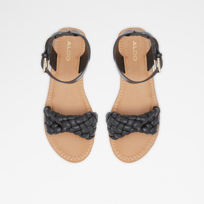 Tressa Women's Black Flat Sandals