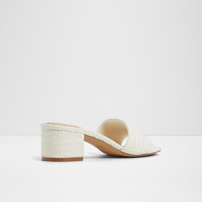 Claudina Women's Beige Block Heel Sandals image number 2