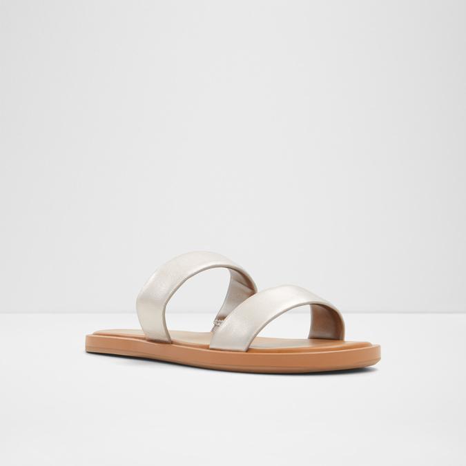 Krios-In Women's Silver Flat Sandals image number 4