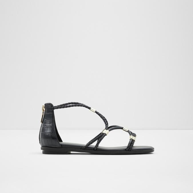 Oceriwenflex Women's Black Flat Sandals