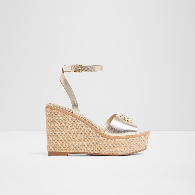 Droin-In Women's Gold Wedges