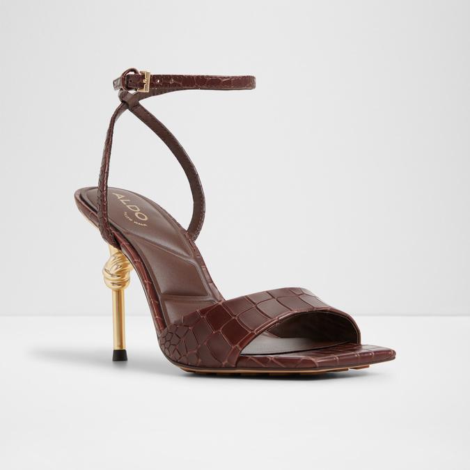 Harmonious-In Women's Brown Dress Sandals image number 4
