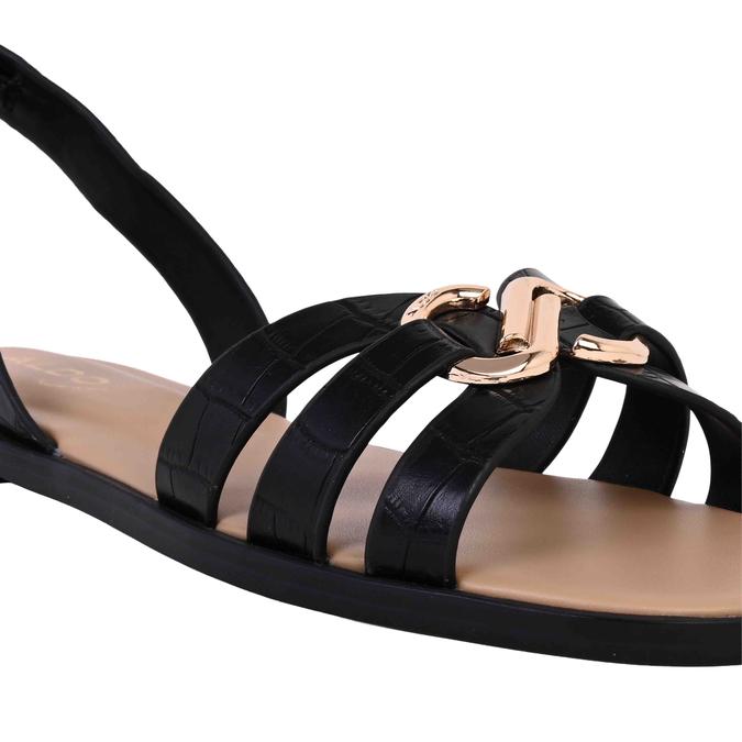 NYDIRARINA-IN Black Women Flat Sandals image number 4
