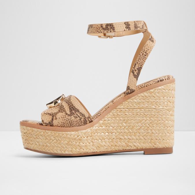Droin-In Women's Brown Wedges image number 3