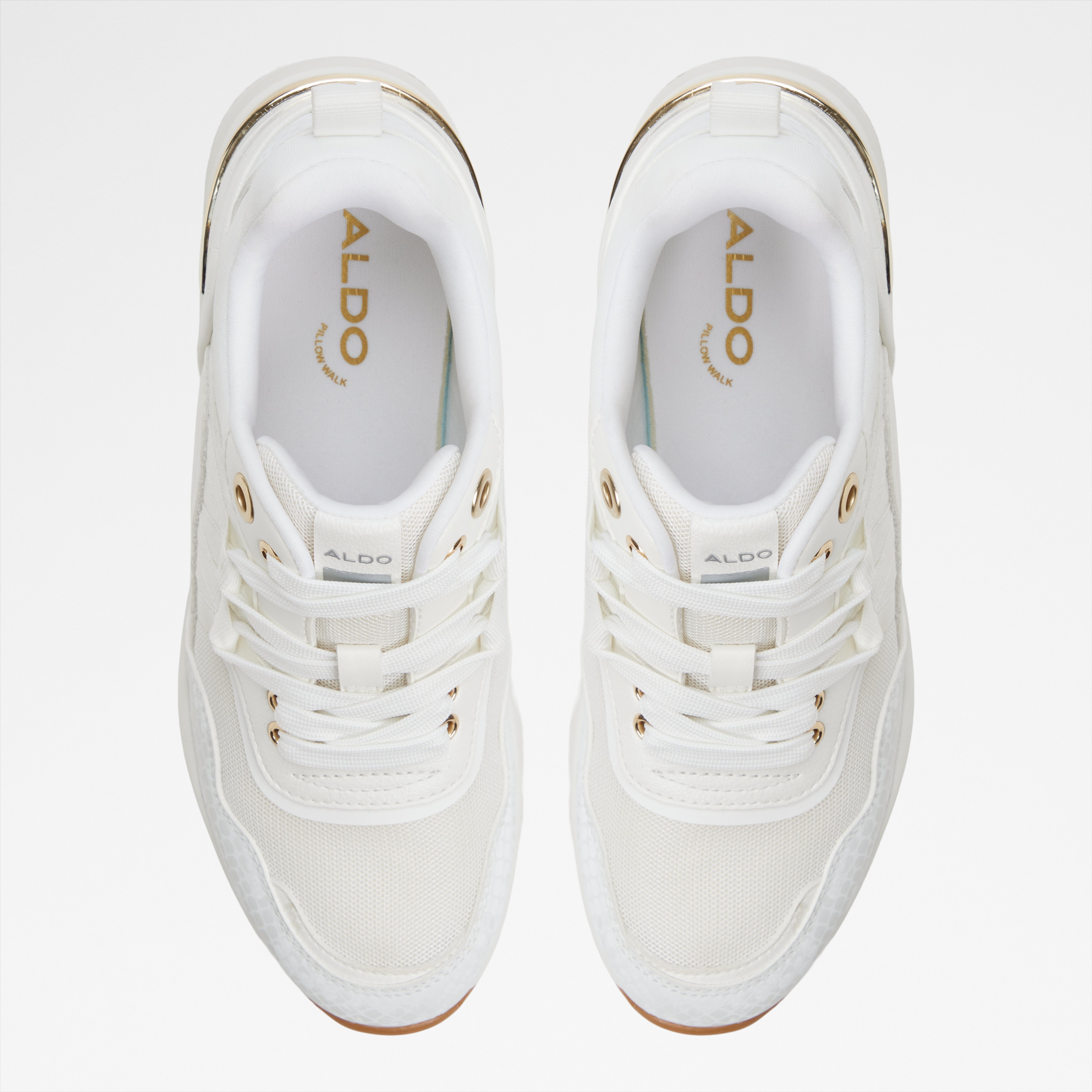 Thaliria-In Women's White Sneaker Wedges
