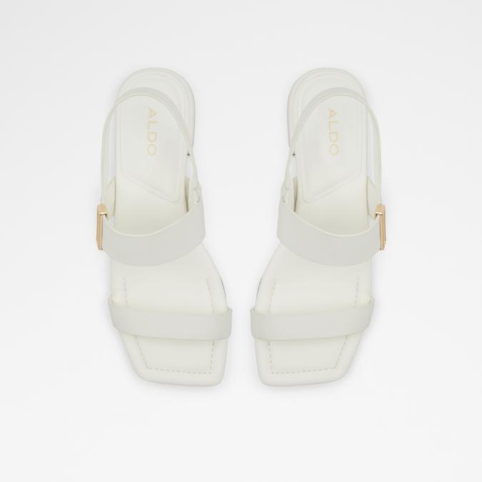 Nuwin Women's White Flat Sandals image number 1
