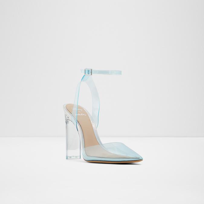 Glassslipper Women's Light Blue Block Heel Shoes image number 3