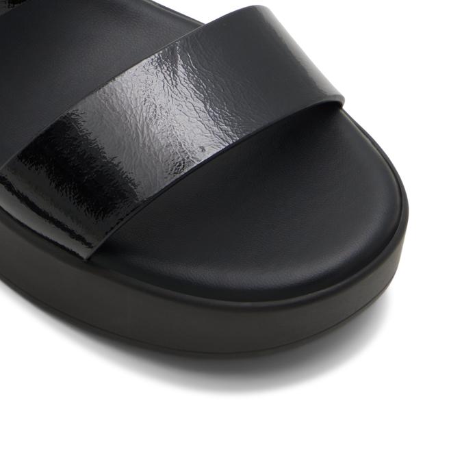 Paolaa Women's Black Block Heel Sandals image number 5