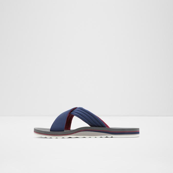 Inderpaul Men's Navy Cross Strap Sandals image number 3