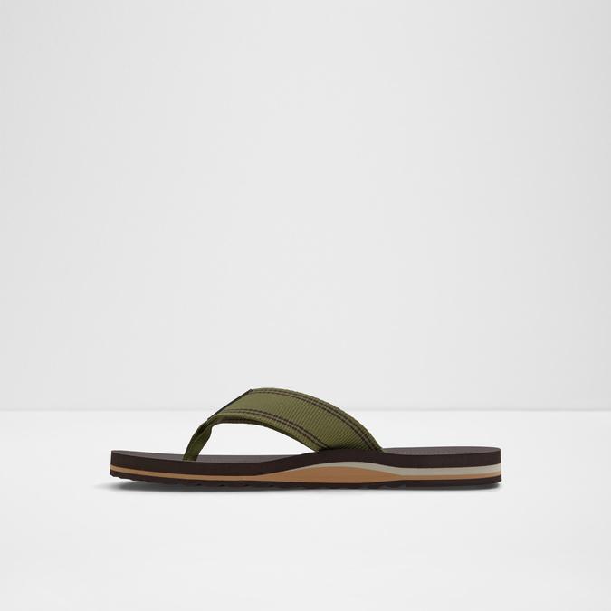 Burges Men's Khaki Thong Sandals image number 3