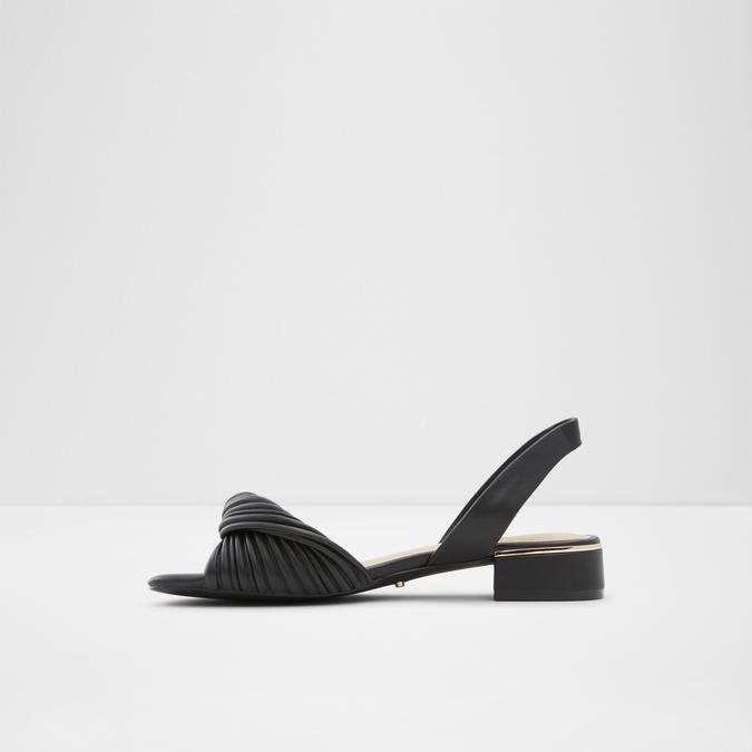 Nabila Women's Black Block Heel Sandal image number 3