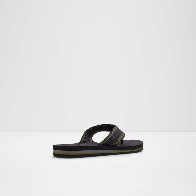 Burges Men's Black Thong Sandals image number 2