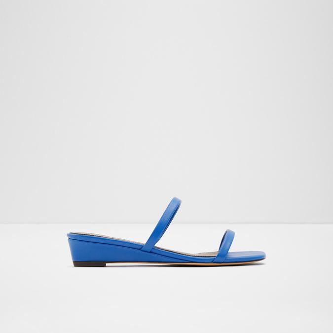 Giannina Women's Open Blue Flat Sandals